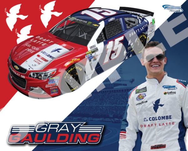 2017 Gray Gaulding Hero Card La Colombe NASCAR