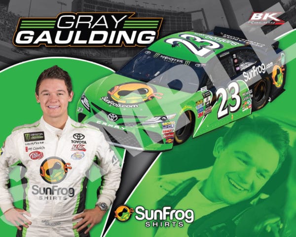 2017 Gray Gaulding Hero Card Sun Frog NASCAR