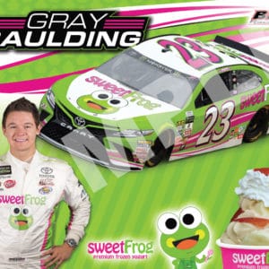 2017 Gray Gaulding Hero Card Sweet Frog NASCAR Front