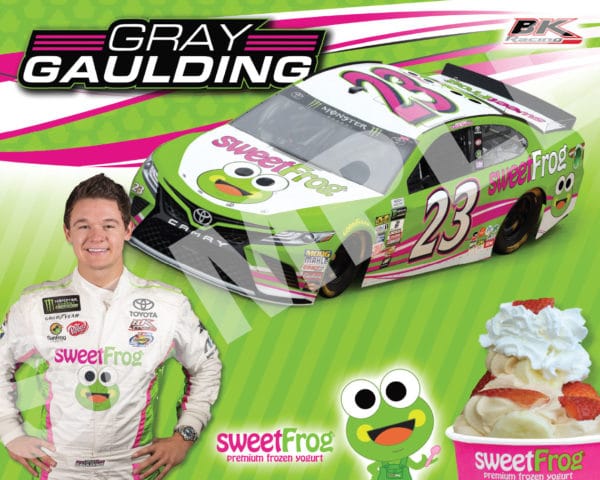 2017 Gray Gaulding Hero Card Sweet Frog NASCAR Front
