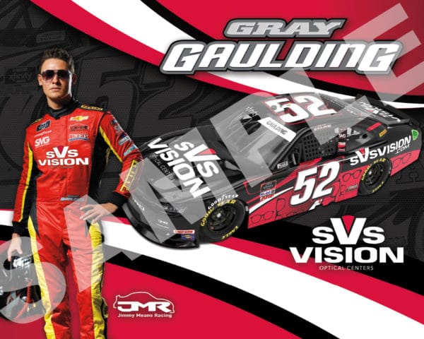 2021 Gray Gaulding SVS Vision Hero Card NASCAR