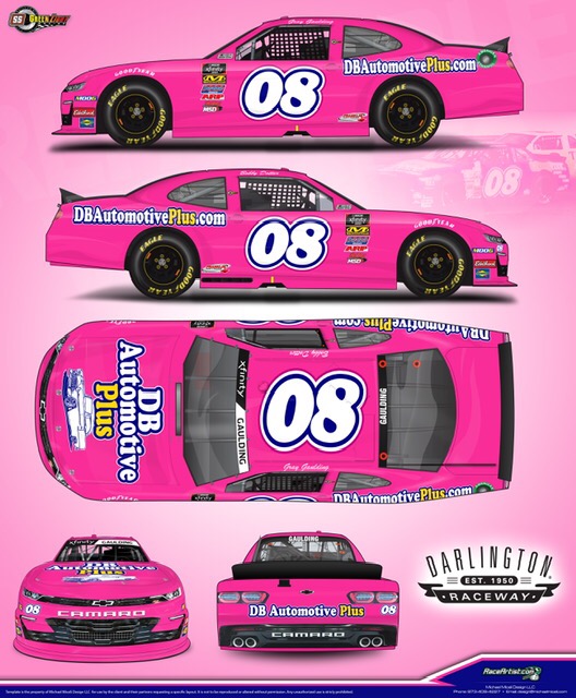 Gaulding 08 NASCAR Xfinity Throwback paint scheme