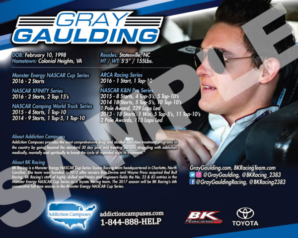 Gray Gaulding Hero Card 2017 Addiction Campuses Back