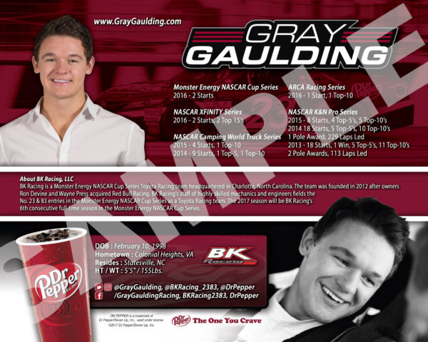 gray gaulding hero card 2017 dr pepper b