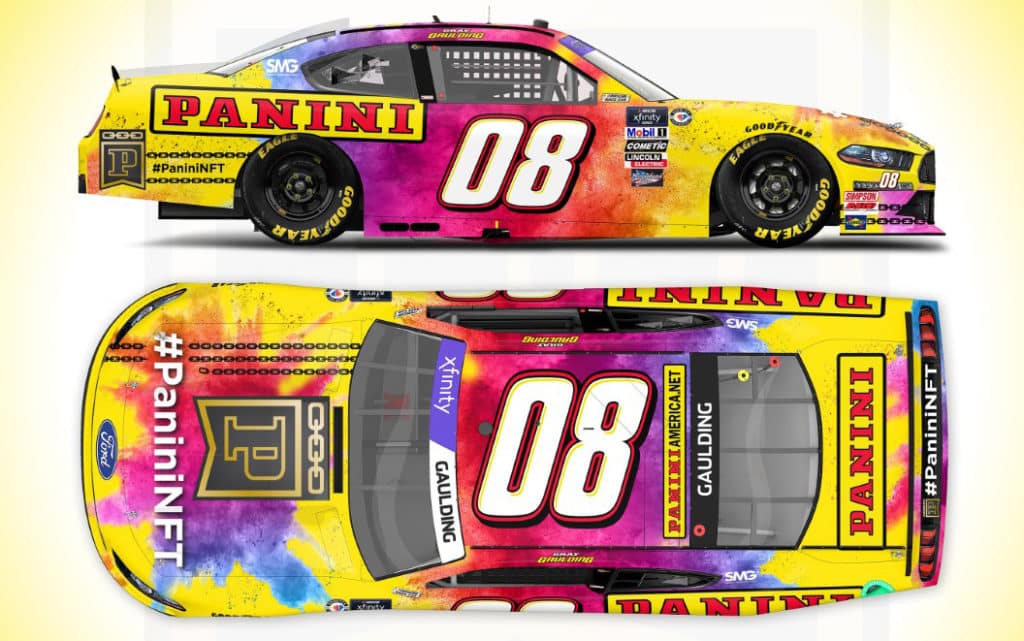 Panini America Introduces New Paint Scheme For Upcoming Xfinity Races For Gaulding/SS Greenlight #08 Chevrolet Camaro Starting With Las Vegas